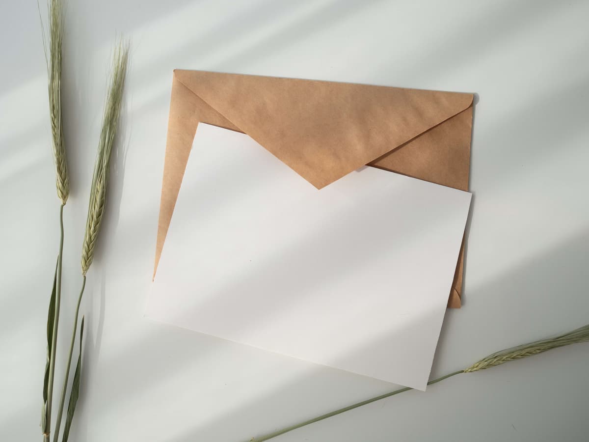 Envelope with a newsletter